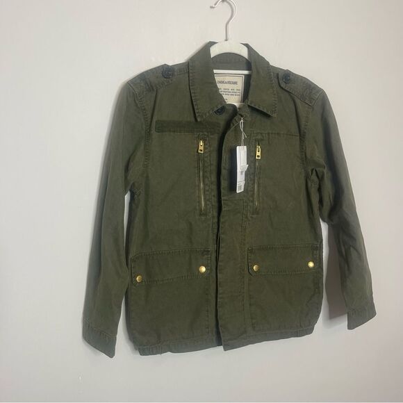 $475 Zadig & Voltaire Logo Utility Jacket NWT - Picture 8 of 13